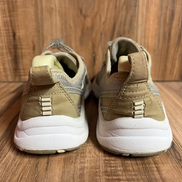 Land's End Womens Water Shoes Tan Brown White Mesh Bungee Athletic 1374 Size 6 B - Picture 6 of 8